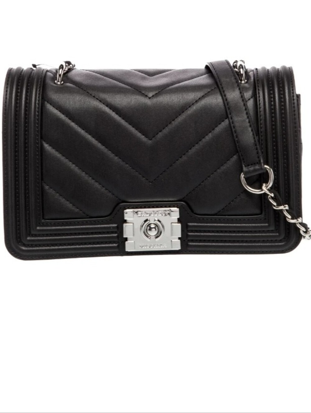 Badgley Mischka Quilted Black Crossbody. NWT. MSRP=$160